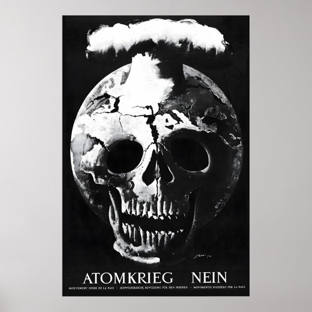 German Nuclear War - No Political Poster Peace (Frente)