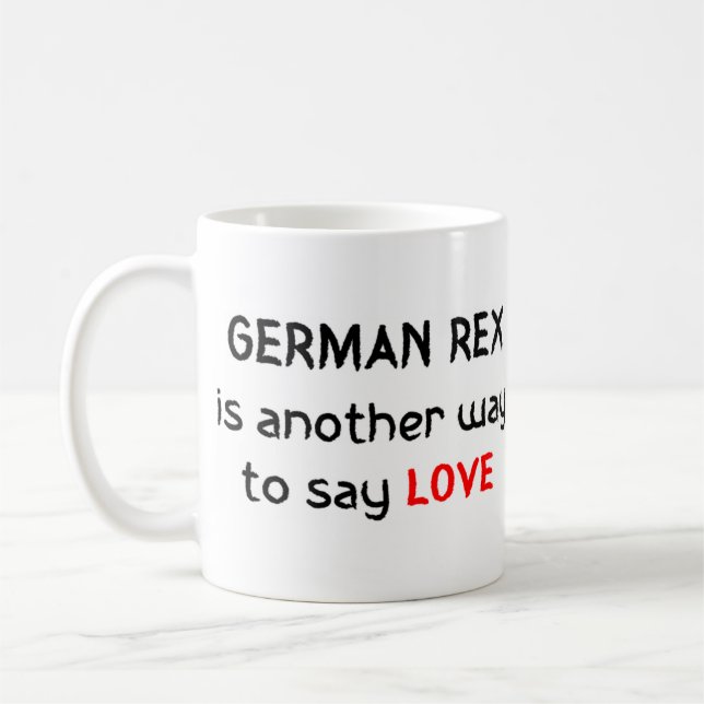 german rex ama caneca de café (Esquerda)