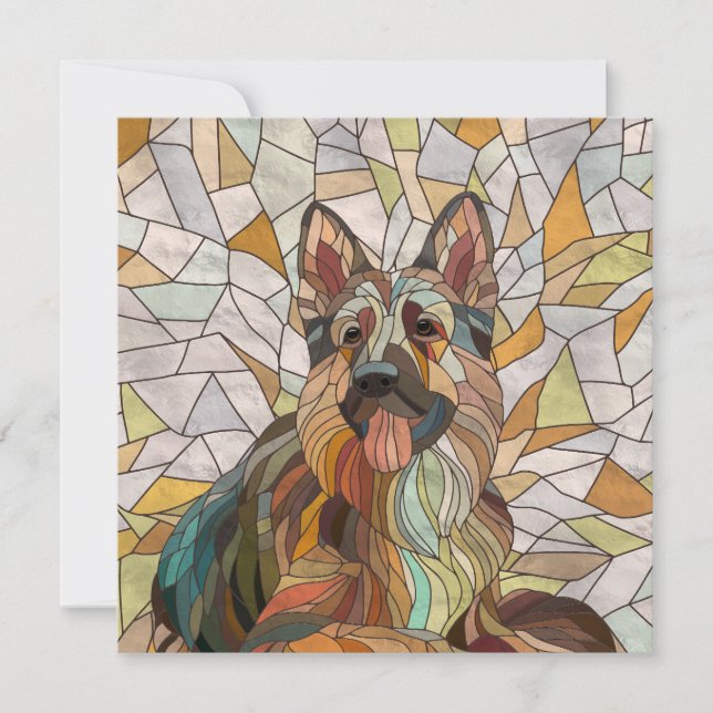 German shepherd - Arte Mosaica (Frente)