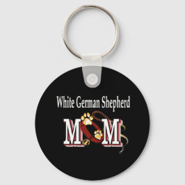 german shepherd branco Chaveiro