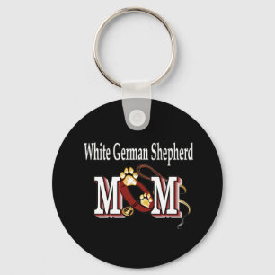 german shepherd branco Chaveiro