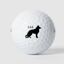 German shepherd de silhueta