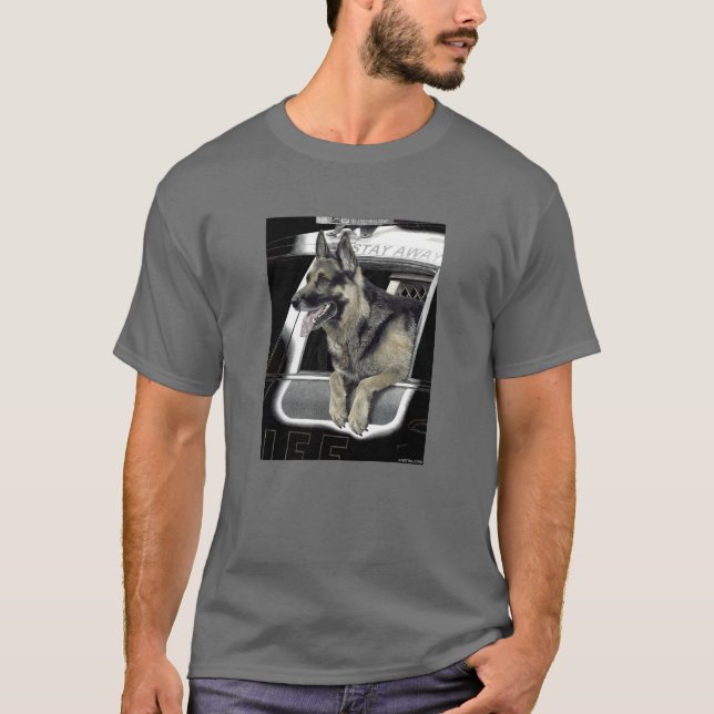 German shepherd de trabalho - Camisa - "Ronin K9" (Frente)