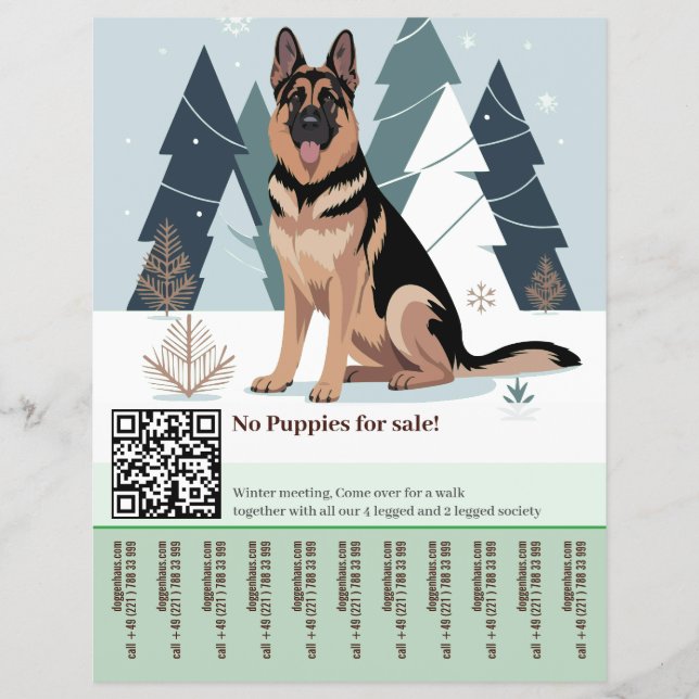 German Shepherd Dog Flyer  (Frente)