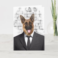 German shepherd em Conjunto para Cartão de Reforma