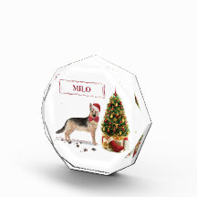 German shepherd Engraçado Cachorro de Natal com Ár