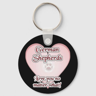 German shepherd Te Amo Não Importa Que Chaveiro