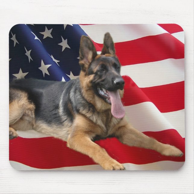 German shepherd todo o Mousepad americano (Frente)