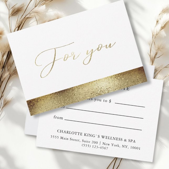 GESCHÄFTSGESCHENKZERTIFIKAT | Modern Gold (BUSINESS GRANT CERTIFICATE | Modern gold)