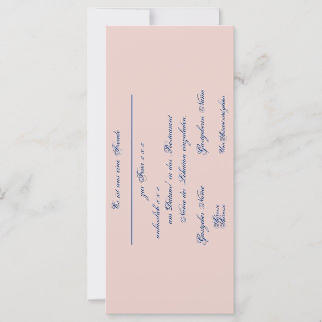 Gestaltbare Einladung – Einladungskarte (Frente)