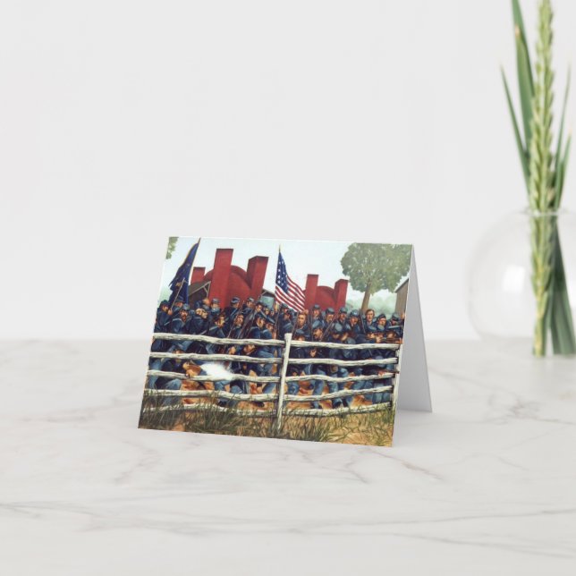 Gettysburg, batalha no cartão de nota 3 do (Frente)