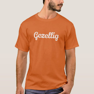 Gezellig em um T-Shirt
