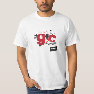 GFC - Vida através do t-shirt do branco das cores