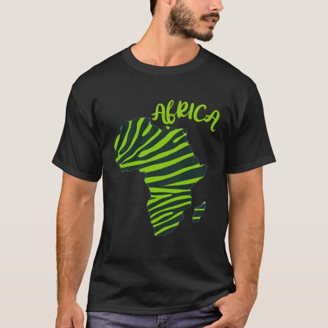 GGT Zebra Green Striped Continente África Pullover (Frente)