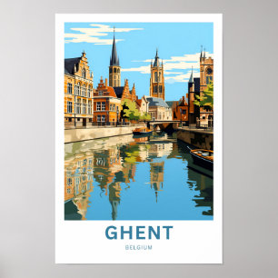 Ghent Belgium Viagem Impressão
