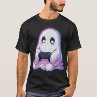 Ghost Gamer – Camiseta de Design de Jogo Minimalis