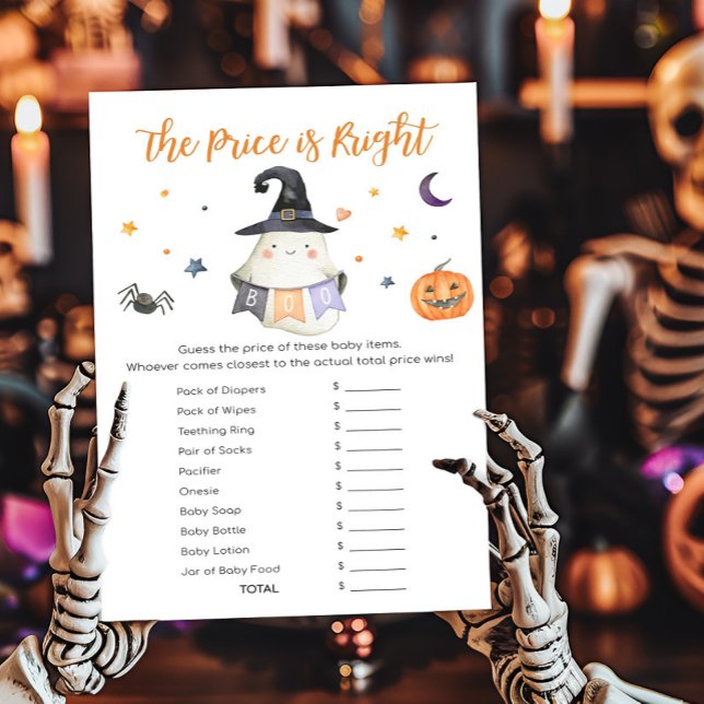 Ghost Little Boo O Preço é o Jogo Certo (Little Boo Baby Shower The Price is Right Game)