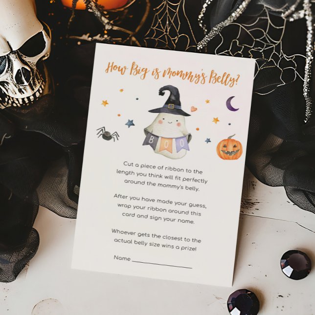 Ghost Little Boo Qual é o Grande Jogo da Mamãe (Little Boo Baby Shower How Big is Mommy's Belly Game)