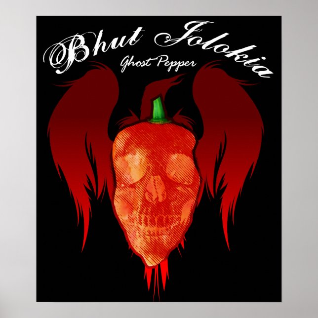 Ghost Pepper $24,95 Art Poster (Frente)