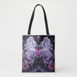Ghostly Glam Halloween Tote Bag