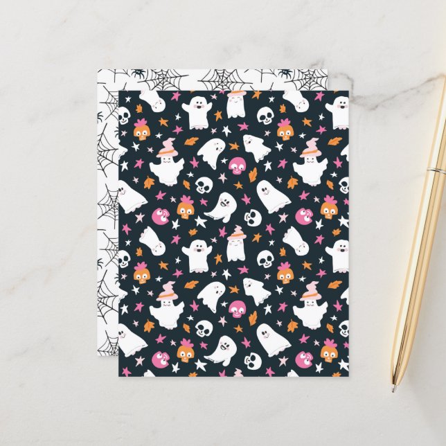 Ghosts de papel branco preto (Frente/Verso In Situ)