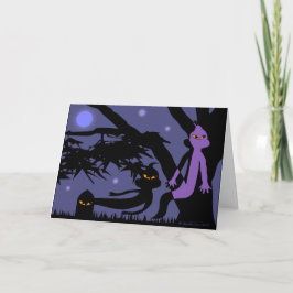 Ghosts e Tombstone Halloween - Cartão de Saudação