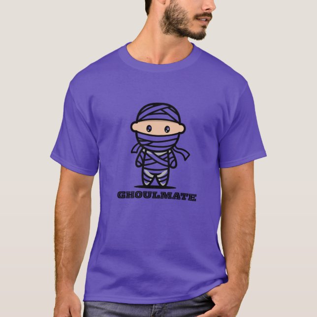 Ghoulmate Typography Halloween T-Shirt | Mummy The (Frente)