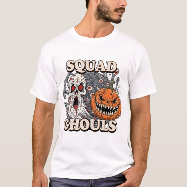 Ghouls De Esquadrão - Camisa De T-Shirt De Hallowe (Frente)