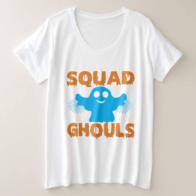 Ghouls De Esquadrão Mais Camisa De Tamanho T (Frente do Design)