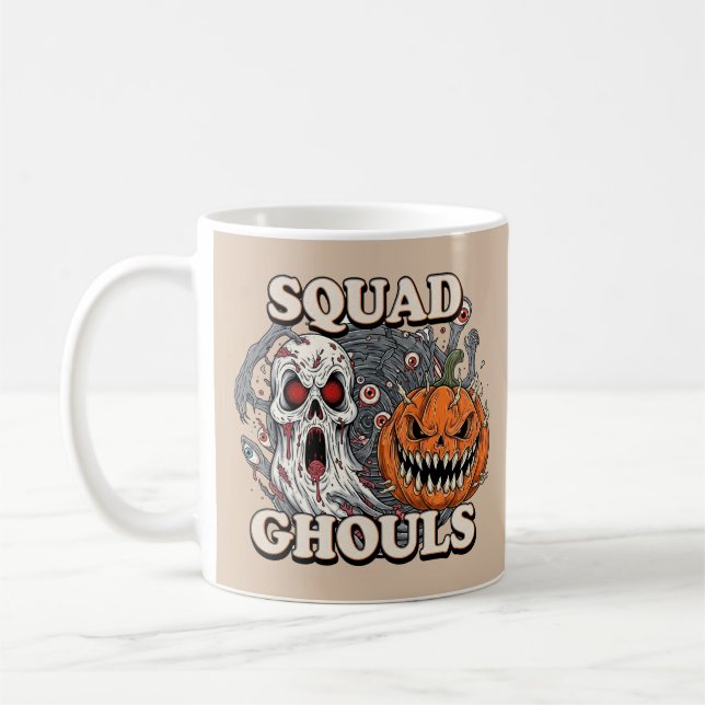 Ghouls Esquadrão - Caneca de Halloween Spooky (Esquerda)