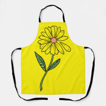 Giant Daisy em Apron amarelo