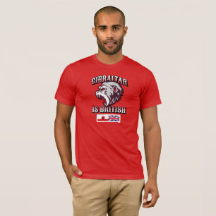 Gibraltar É Macaco Britânico, Camisa De Bandeira