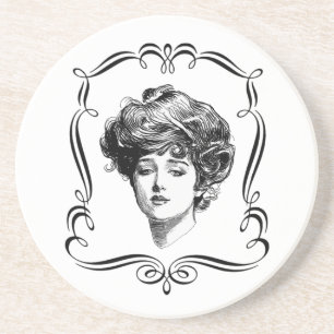 Gibson Girl Vintage Porta copos