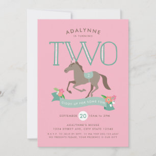 Giddy Up para diversão no segundo convite de anive