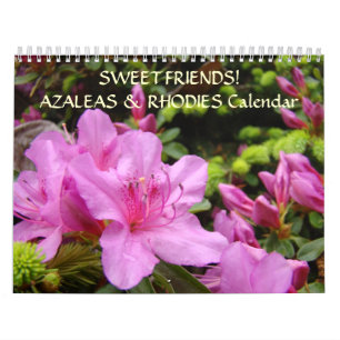 Gift Azaleas Rhodies Flower do Calendário dos AMIG
