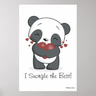 Gigante "mim Snorgle o melhor!" Poster da panda