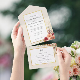 Gilded Fall Terracotta Floral