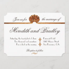 Gilded Glamor Wedding | Art Deco Dourado Convite