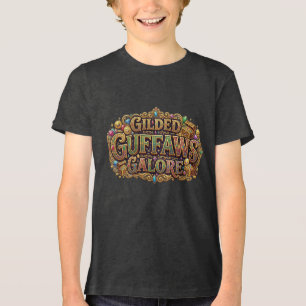 Gilded Guffaws Galore – Luxo Camiseta Gráfica de R