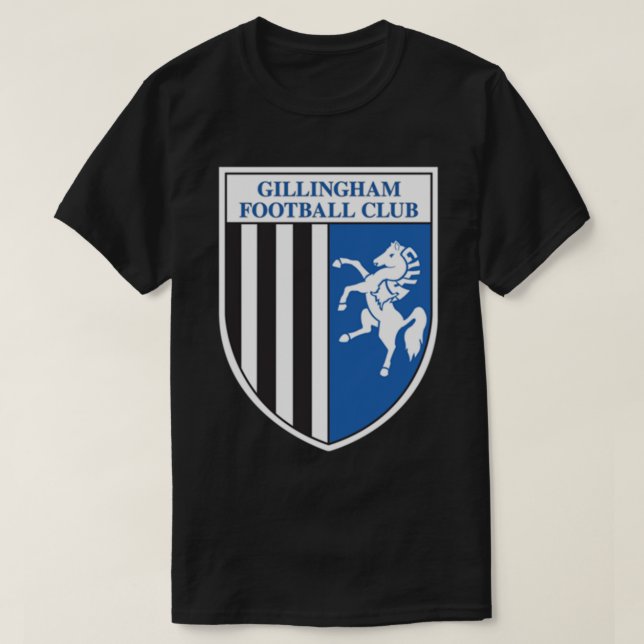 Gillingham FC logo - Stripes Classic T-Shirt (Frente do Design)