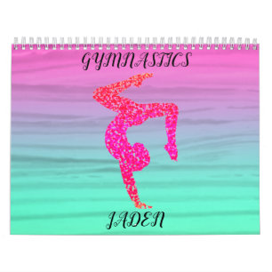 GIMNASTICS COORFUL CALENDÁRIO PERSONALIZADO EM 20