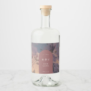 GIN Botânico Púrpura Floral Elegante