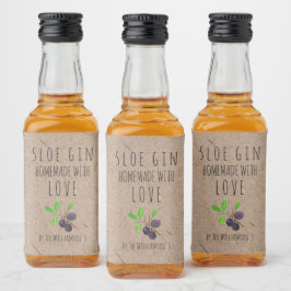 Gin de Amora Caseira com Amor em Papel Kraft
