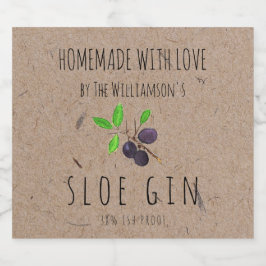 Gin de Amora Caseira com Amor em Papel Kraft