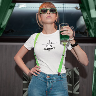 Gin Fluent dams V Neck T-Shirt