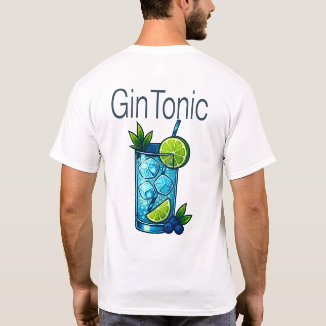 Gin Tonic T-Shirt – Crisp Botanical Cocktail (Verso)