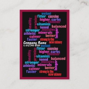 ginástica, clube desportivo ou cartão de visita 