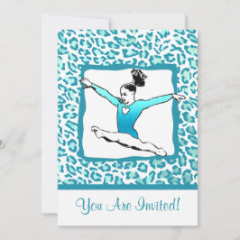 ginástica de Cheetah Impressão - Convite à turques
