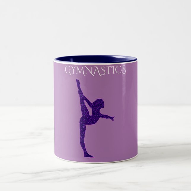 Ginástica, duas caneca de café tonta. (Centro)