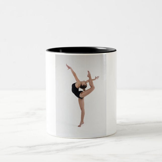 Ginástica, duas caneca de café tonta. (Centro)